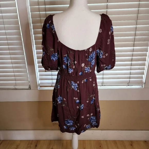 Xhilaration Women's Floral Print Mini Dress - Picture 9 of 13